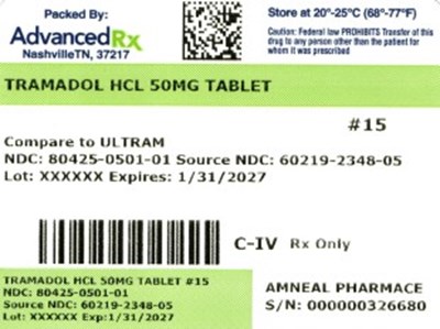 Tramadol HCl 50mg #15 (Tramadol HCl 50mg 80425 0501 01)